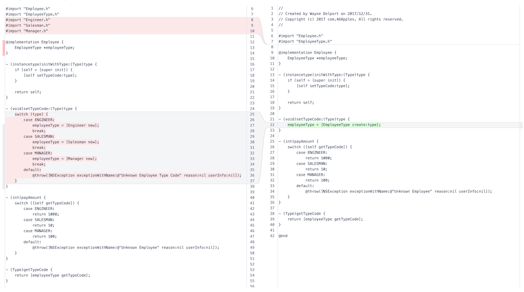 EmployeeType Factory Pattern